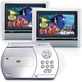 durabrand portable dvd player with two screens