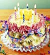 birthday flower cake bouquet